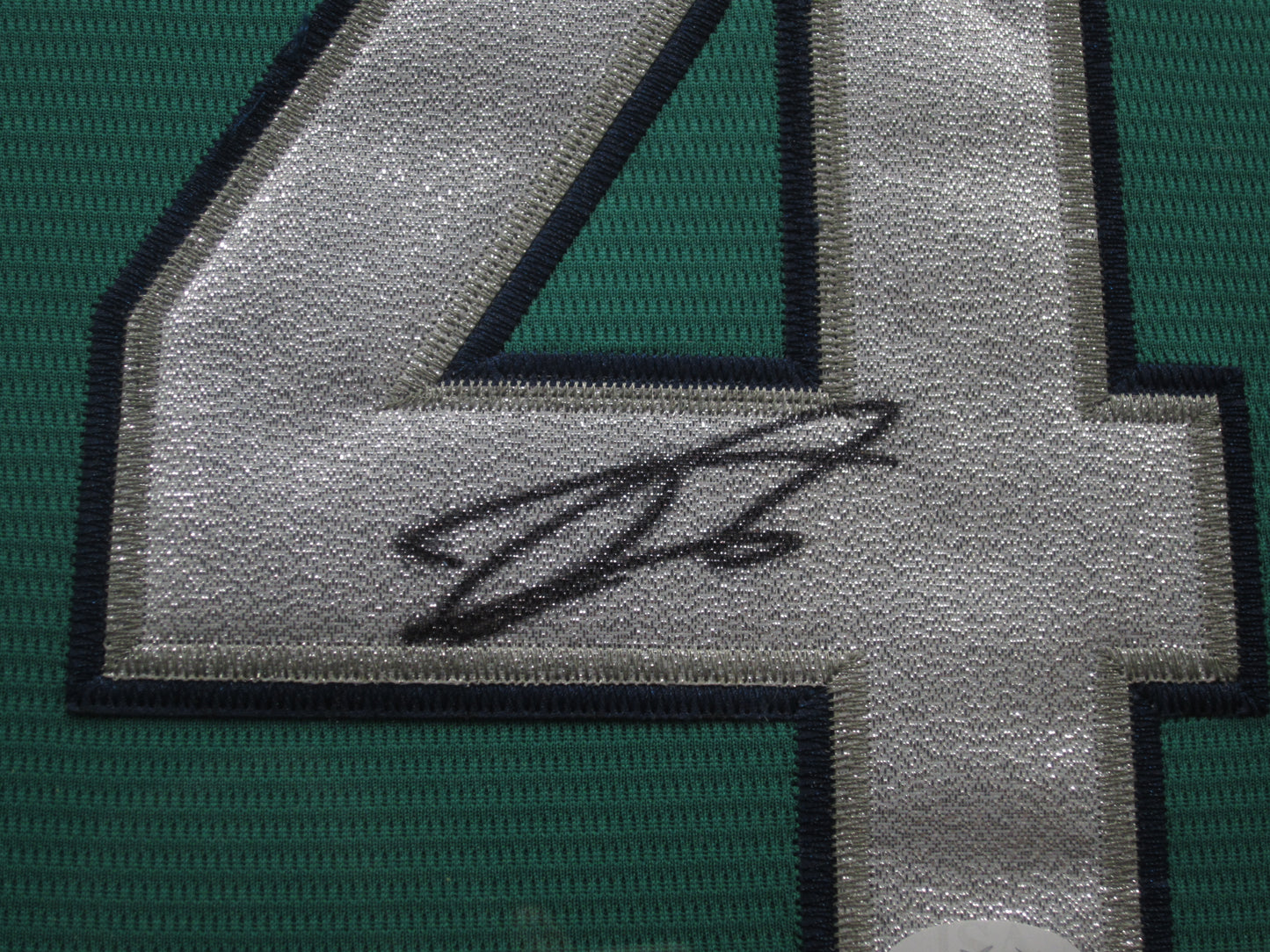 Seattle Mariners Julio Rodriguez Hand Signed Autographed Authentic Teal Jersey Framed & Matted with JSA COA