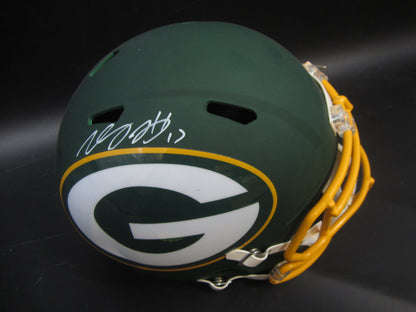 Green Bay Packers Devante Adams Hand Signed Autographed Full-Size Replica Helmet with JSA COA