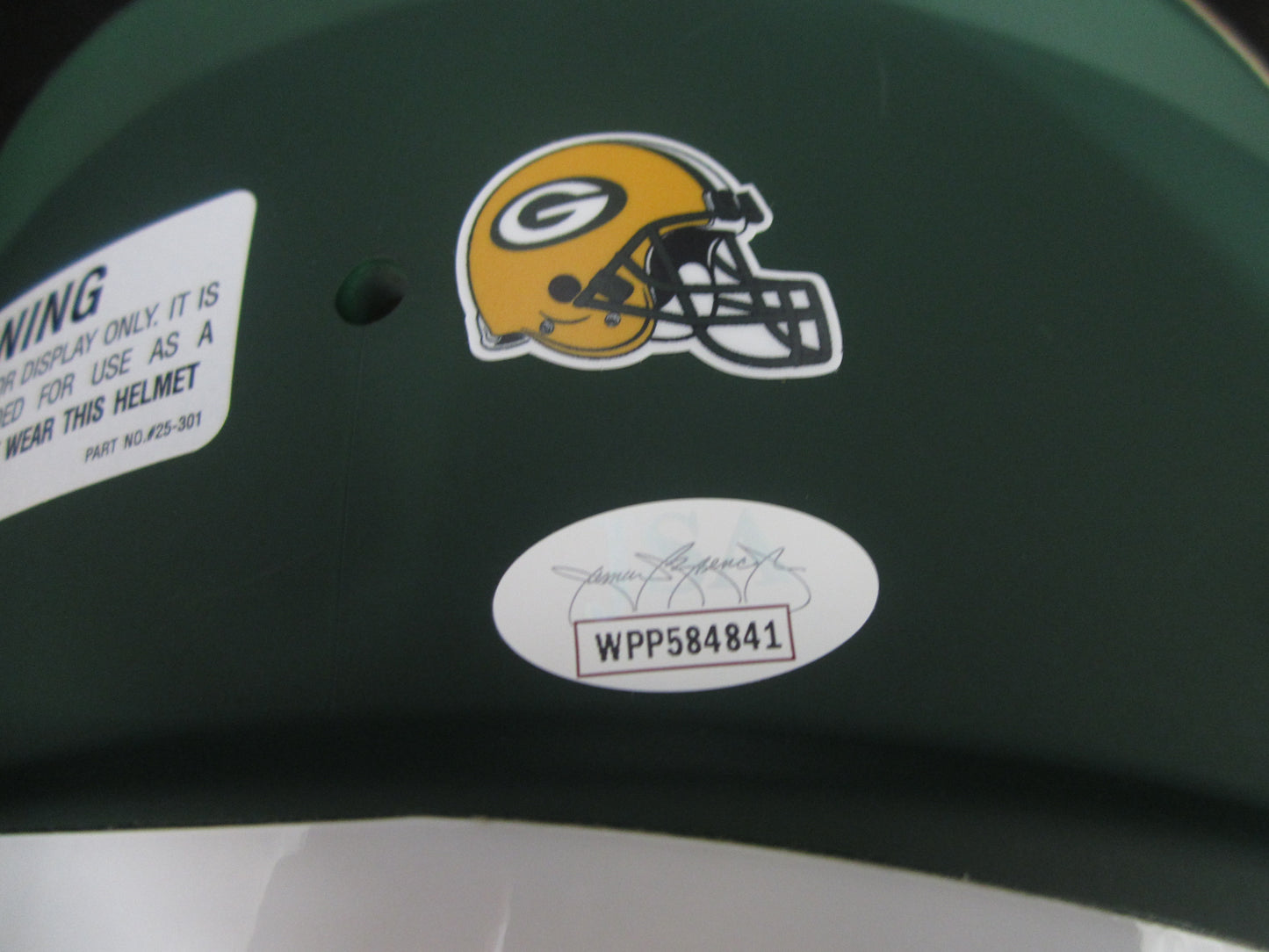 Green Bay Packers Devante Adams Hand Signed Autographed Full-Size Replica Helmet with JSA COA