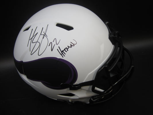 Minnesota Vikings Harrison Smith Hand Signed Autographed Full-Size Replica Helmet with HITMAN Inscription & BECKETT COA