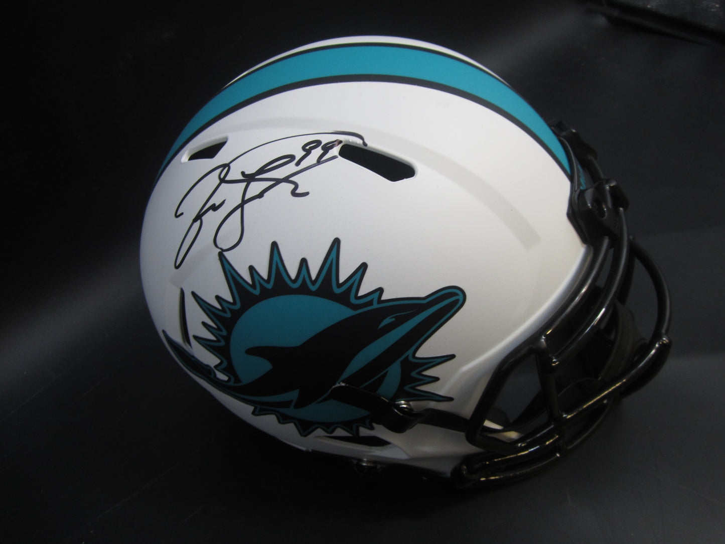 Miami Dolphins Jason Taylor Hand Signed Autographed Full-Size Replica Helmet with JSA COA