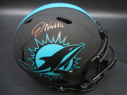 Miami Dolphins Jaylen Waddle Hand Signed Autographed Full-Size Replica Helmet with FANATICS Authentic COA