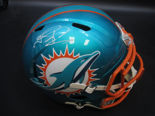 Miami Dolphins Tua Tagovailoa Hand Signed Autographed Full-Size Replica Helmet with FANATICS Authentic COA