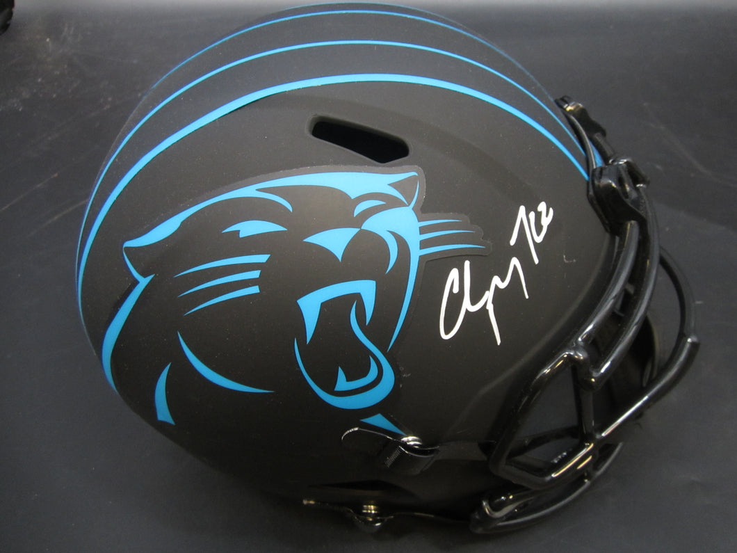 Carolina Panthers Christian McCaffrey Signed Full-Size Replica Helmet with BECKETT COA
