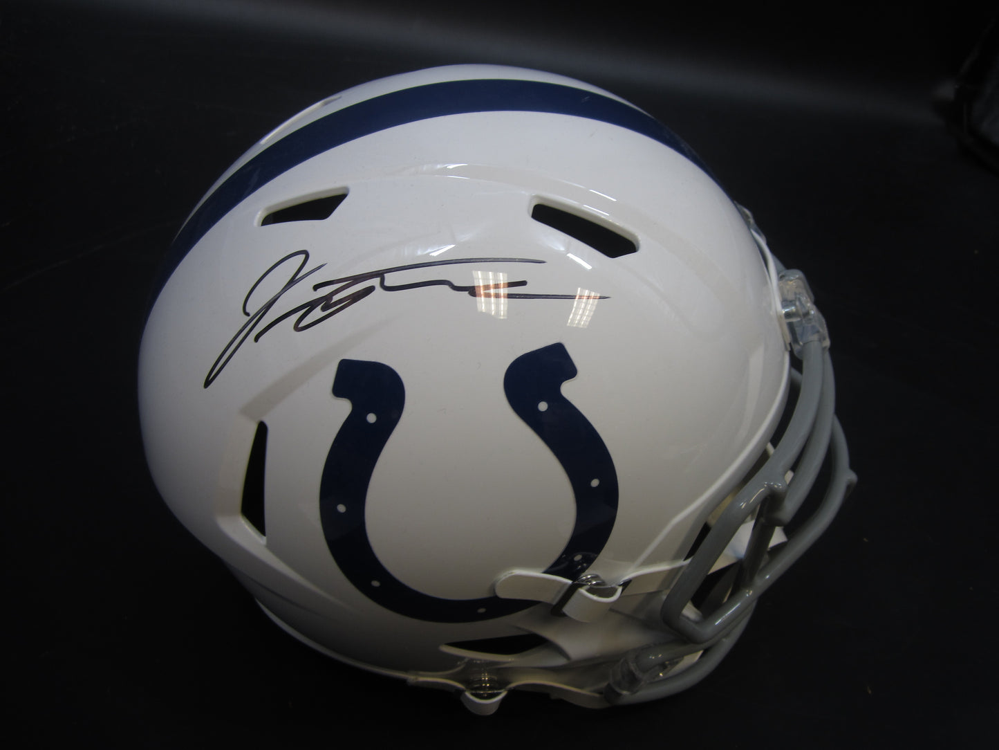 Indianapolis Colts Jonathan Taylor Hand Signed Autographed Full-Size Replica Helmet with FANATICS Authentic COA