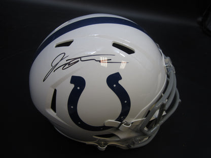 Indianapolis Colts Jonathan Taylor Hand Signed Autographed Full-Size Replica Helmet with FANATICS Authentic COA