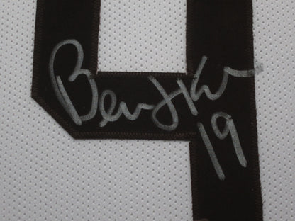 Cleveland Browns Bernie Kosar Hand Signed Autographed Custom White Jersey Framed & Matted with PSA COA