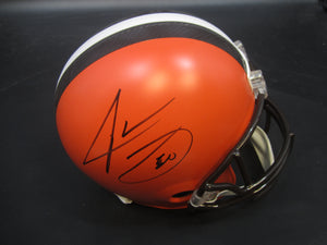 Cleveland Browns Jarvis Landry SIGNED Full-Size REPLICA Helmet With BECKETT COA