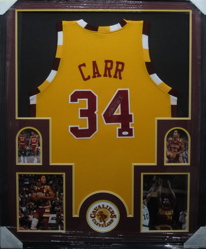 Cleveland Cavaliers Austin Carr Hand Signed Autographed Custom Gold Jersey Framed & Matted with COA
