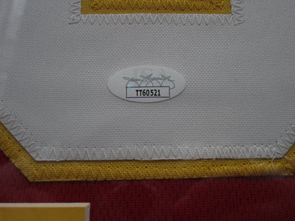 Kansas City Chiefs Christian Okoye Hand Signed Autographed Custom Red Jersey Framed & Matted with JSA COA