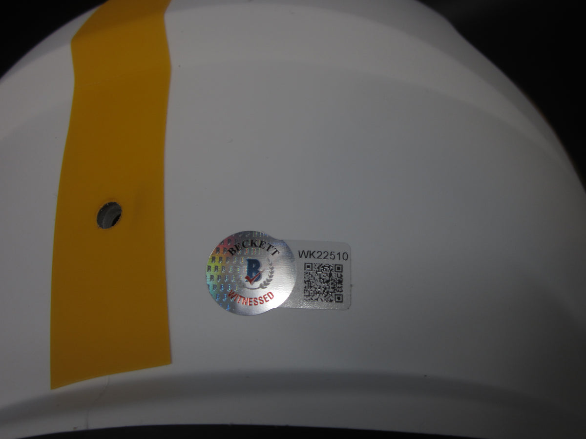 Pittsburgh Steelers Minkah Fitzpatrick Signed Full-Size Replica Helmet with BECKETT COA