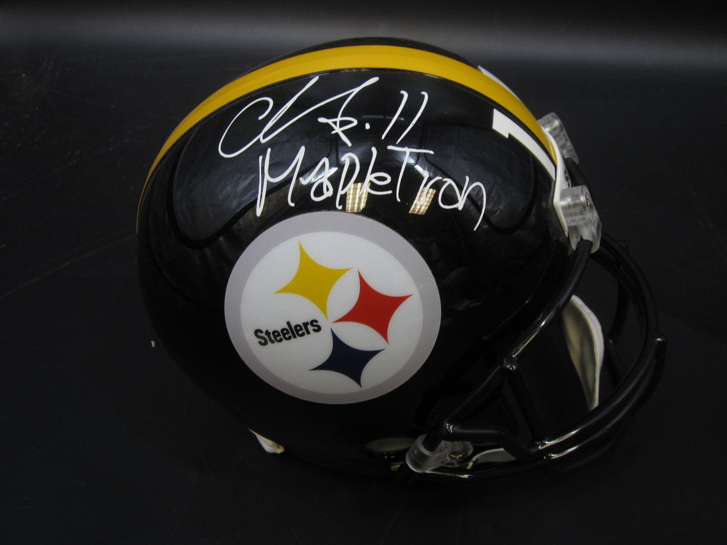 Pittsburgh Steelers Chase Claypool Signed Full-Size Replica Helmet with BECKETT COA