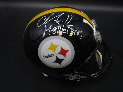 Pittsburgh Steelers Chase Claypool Signed Full-Size Replica Helmet with BECKETT COA