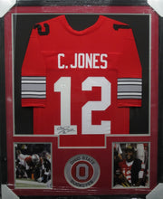 Load image into Gallery viewer, The Ohio State University Buckeyes Cardale Jones Hand Signed Autographed Custom Red Jersey Framed &amp; Matted with COA