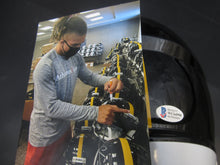 Load image into Gallery viewer, Pittsburgh Steelers Chase Claypool Signed Full-Size Replica Helmet with BECKETT COA