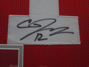 The Ohio State University Buckeyes Cardale Jones Hand Signed Autographed Custom Red Jersey Framed & Matted with COA