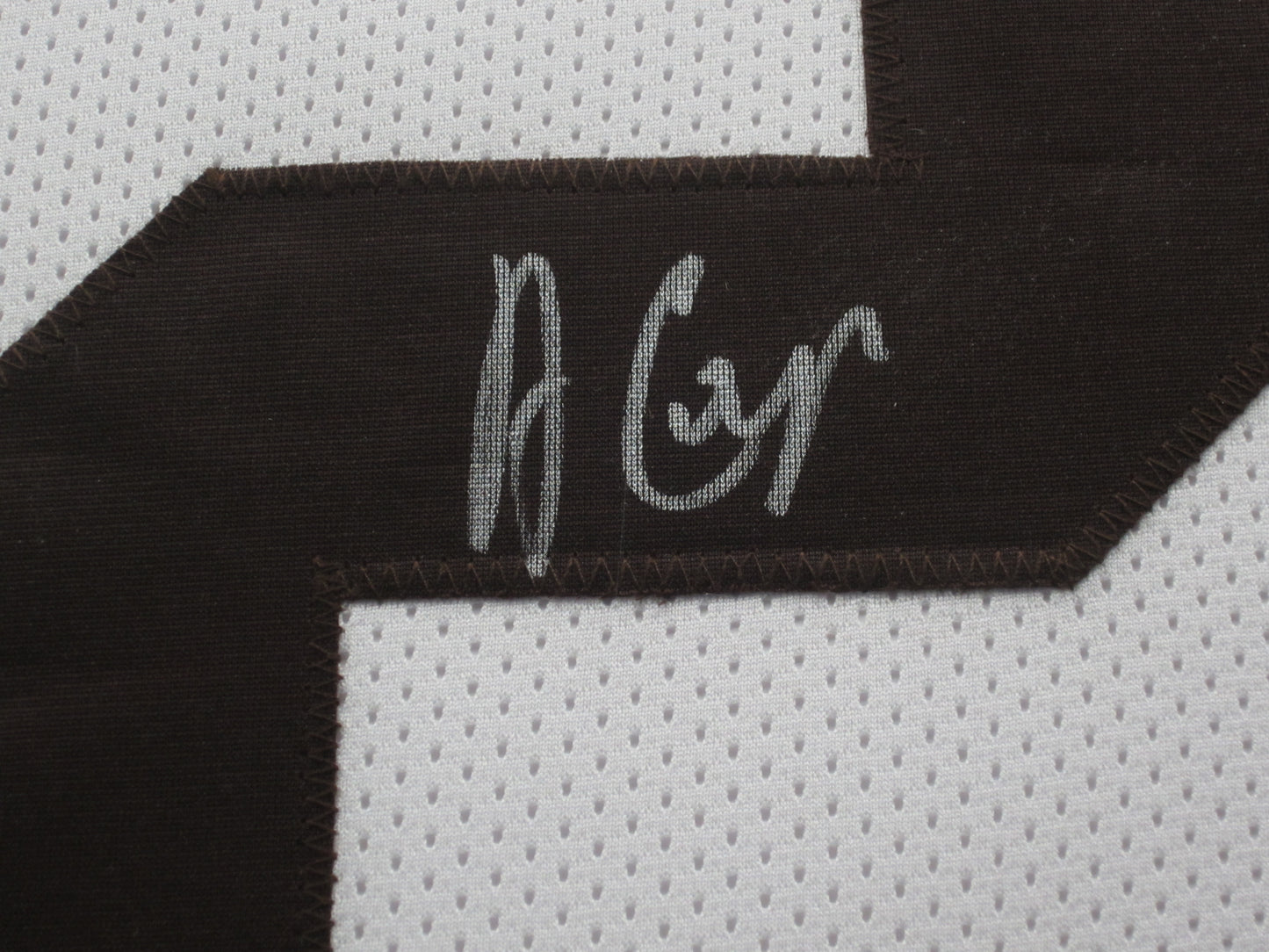 Cleveland Browns Amari Cooper Hand Signed Autographed Custom White Jersey Framed & Matted with PIA COA & JSA COA
