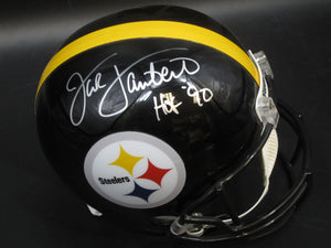 Pittsburgh Steelers Jack Lambert Signed Full-Size Replica Helmet with HOF '90 Inscription & JSA COA