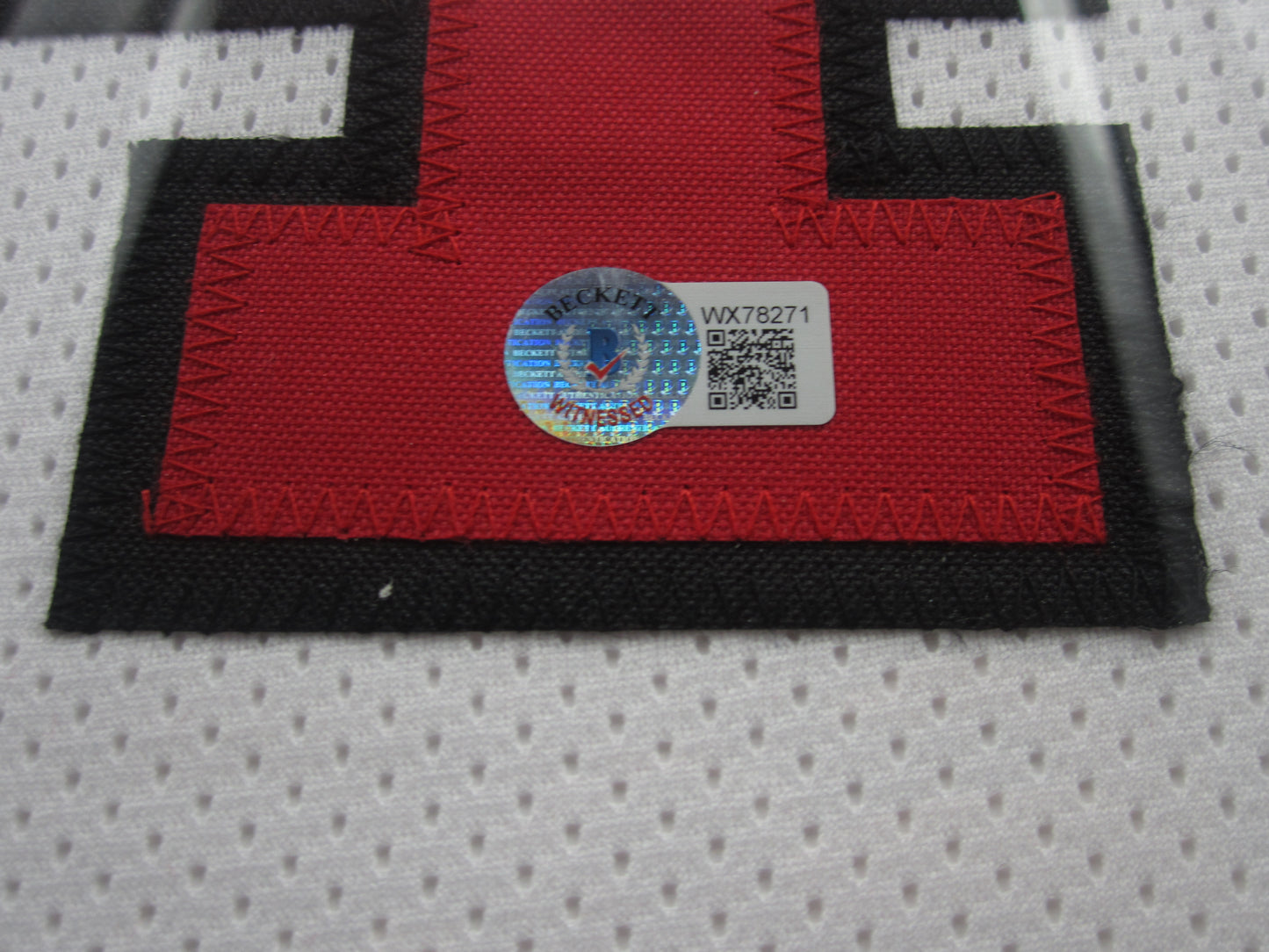 Chicago Bulls Horace Grant Hand Signed Autographed Custom Red Jersey Framed & Matted with BECKETT COA