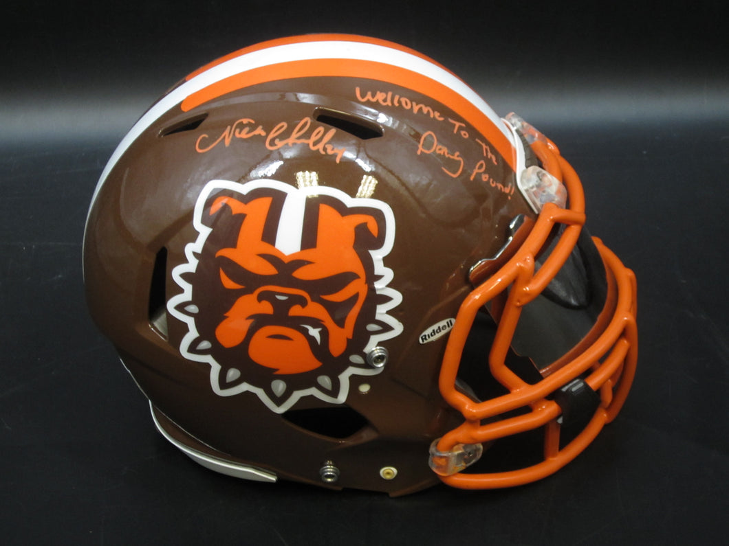 Cleveland Browns Nick Chubb Signed Full-Size Authentic Helmet with BECKETT COA