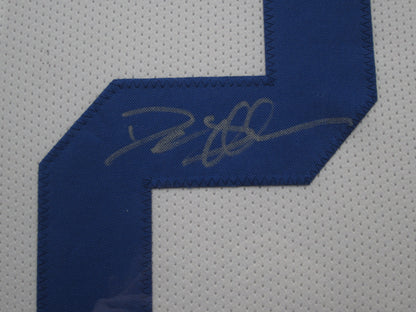 Dallas Cowboys Deion Sanders Hand Signed Autographed White Jersey Framed & Matted with BECKETT COA