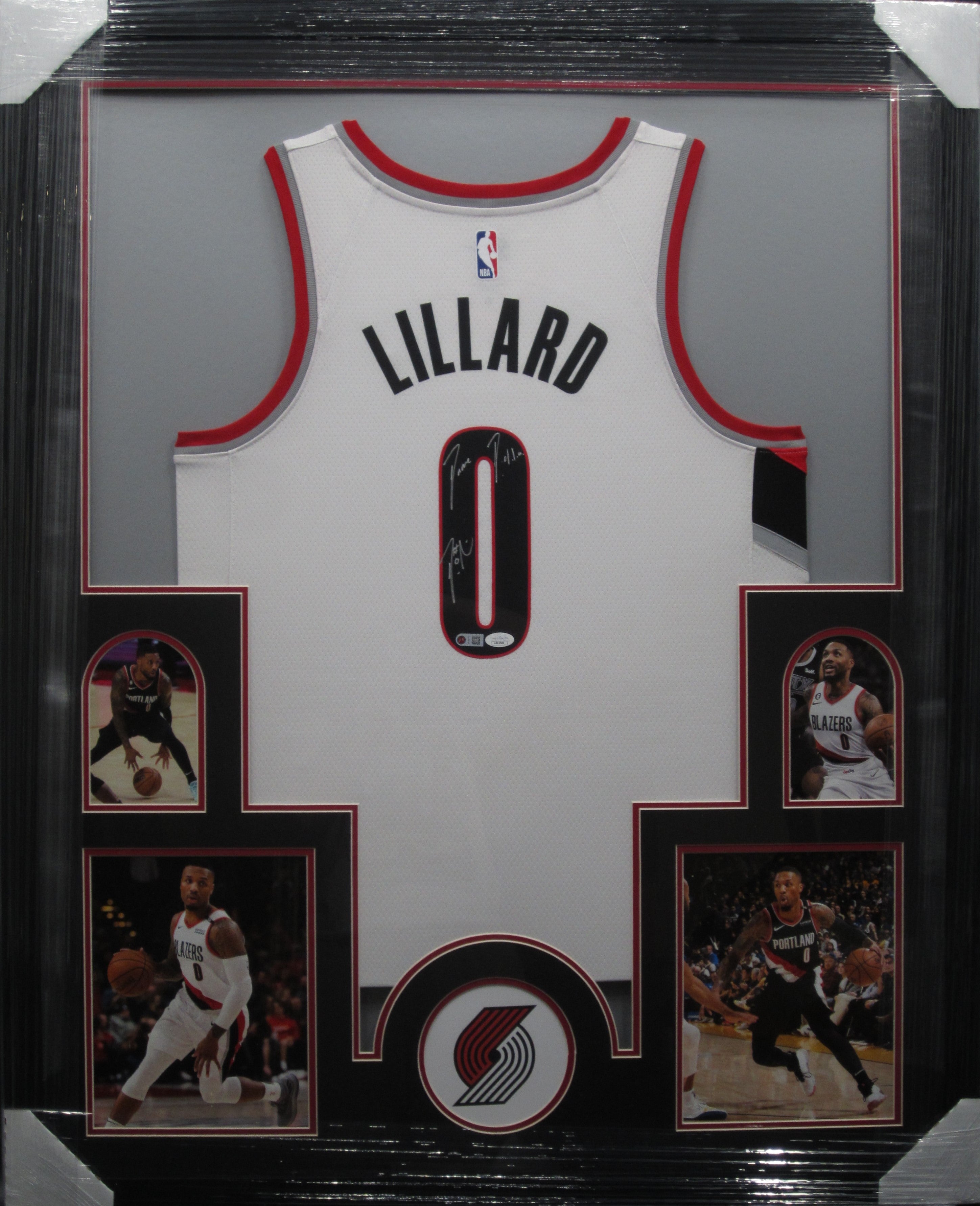 Damian lillard サイン　ユニフォーム Portland Trail Blazers Damian Lillard Autographed White