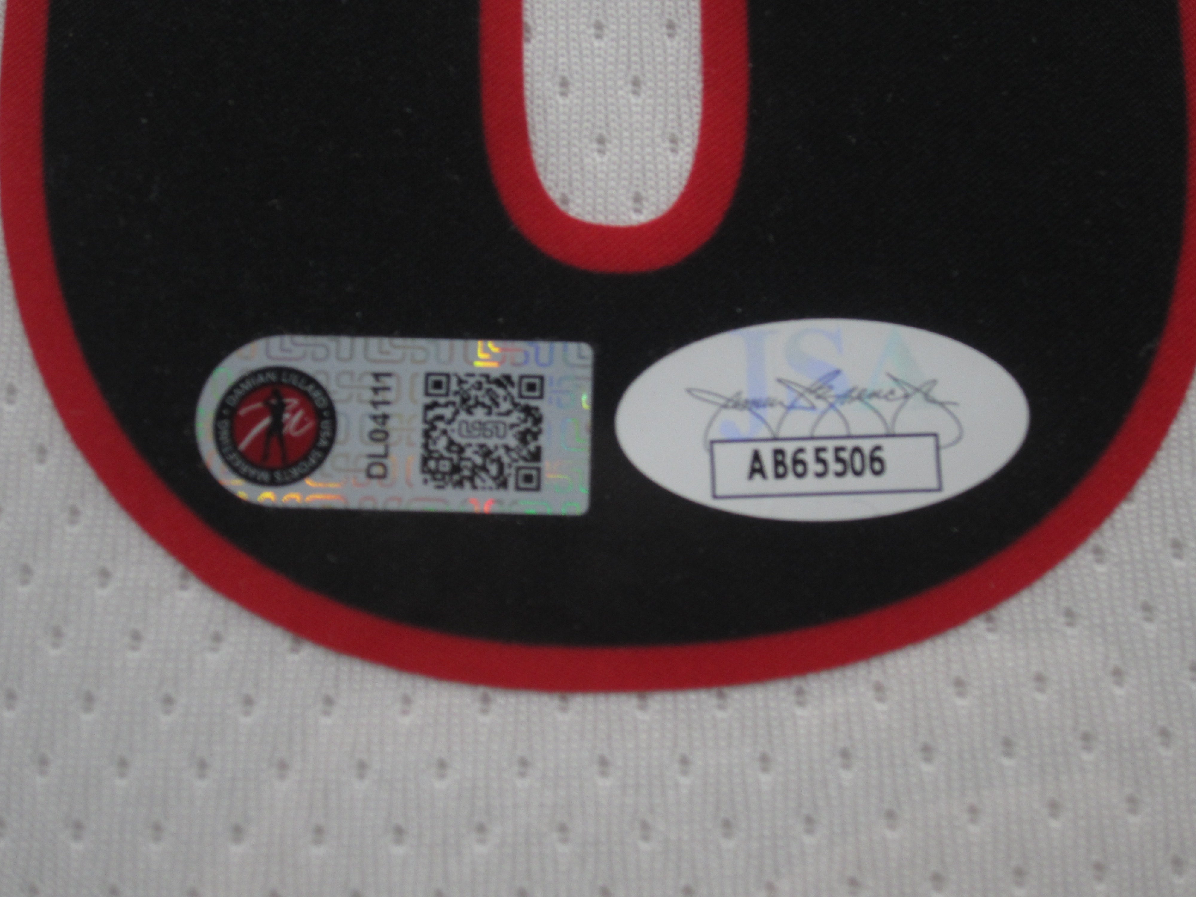 D.ヒル 本人実使用直筆サイン入り 6点式シートベルトウィリアムズ Portland Trail Blazers Damian Lillard Hand Signed Autographed