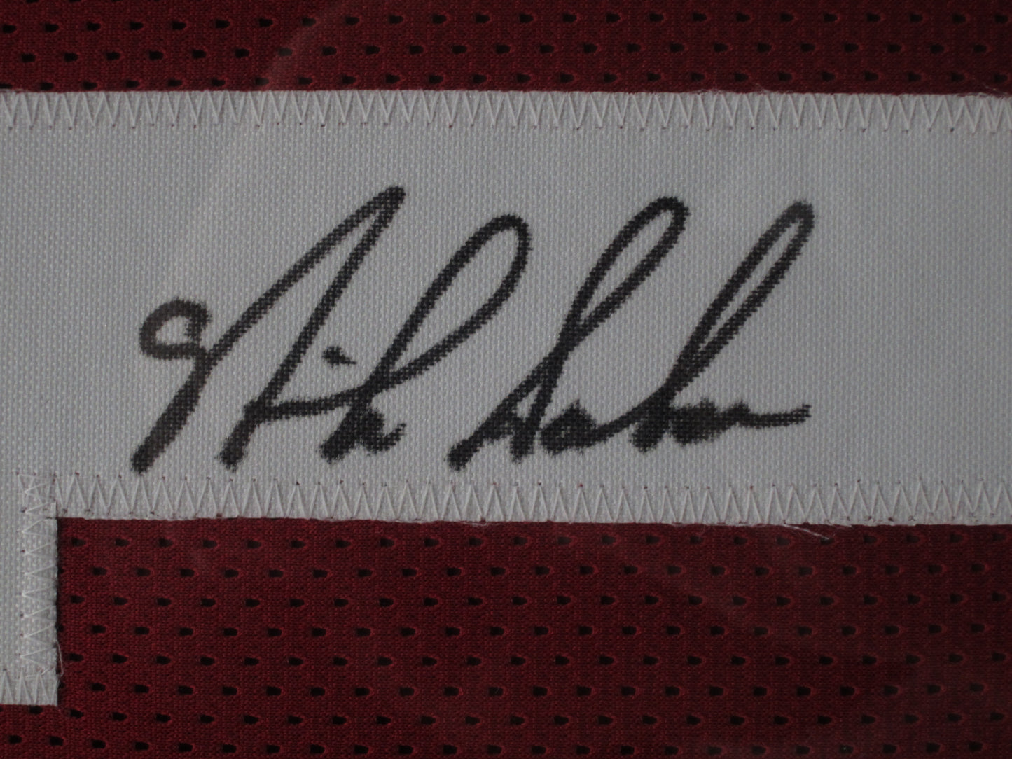 Alabama Crimson Tide Nick Saban Hand Signed Autographed Red Jersey Framed & Matted with PSA COA