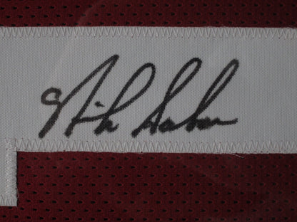 Alabama Crimson Tide Nick Saban Hand Signed Autographed Red Jersey Framed & Matted with PSA COA