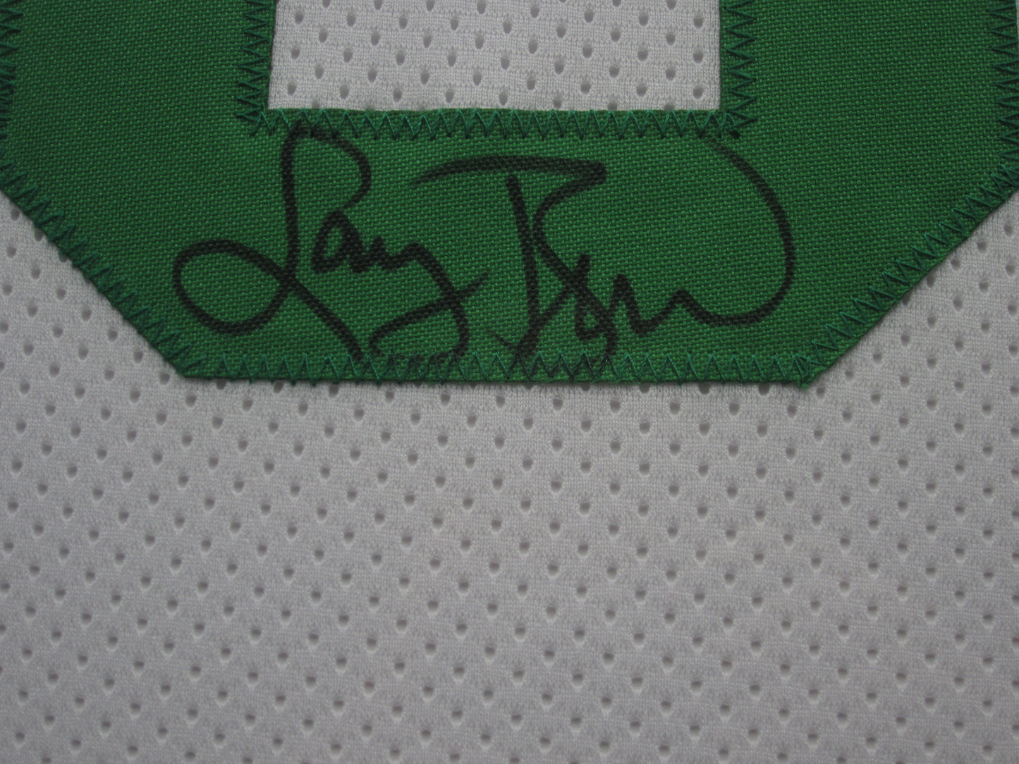 Boston Celtics Larry Bird Hand Signed Autographed Custom White Jersey Framed & Matted with Player COA & BECKETT COA