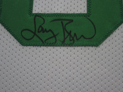 Boston Celtics Larry Bird Hand Signed Autographed Custom White Jersey Framed & Matted with Player COA & BECKETT COA