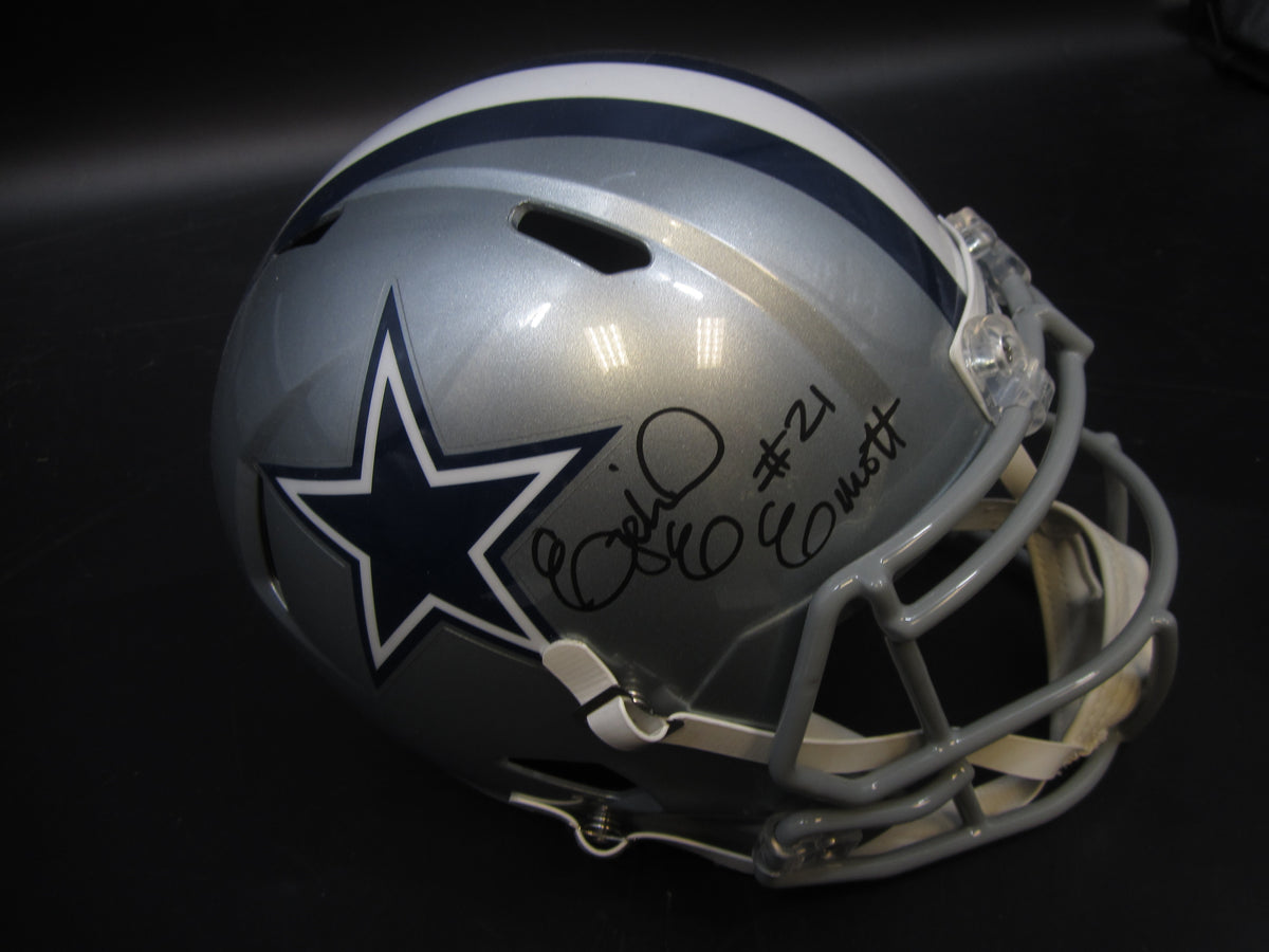 Dallas Cowboys Zeke Elliot Signed Full-Size Replica Helmet with BECKET ...