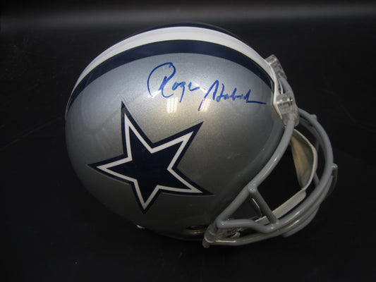 Dallas Cowboys Roger Staubach Hand Signed Autographed Full-Size Authentic Helmet with JSA COA