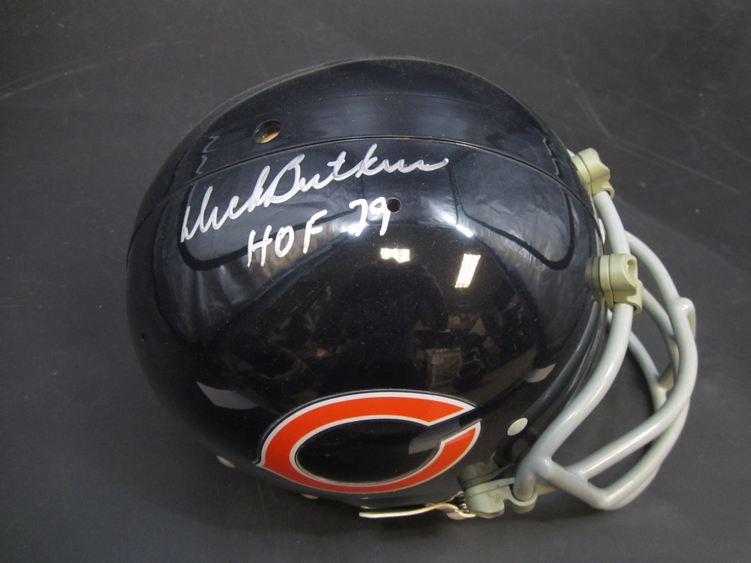 Chicago Bears Dick Butkus Signed Full-Size Authentic Helmet with HOF 79 Inscription & STEINER COA