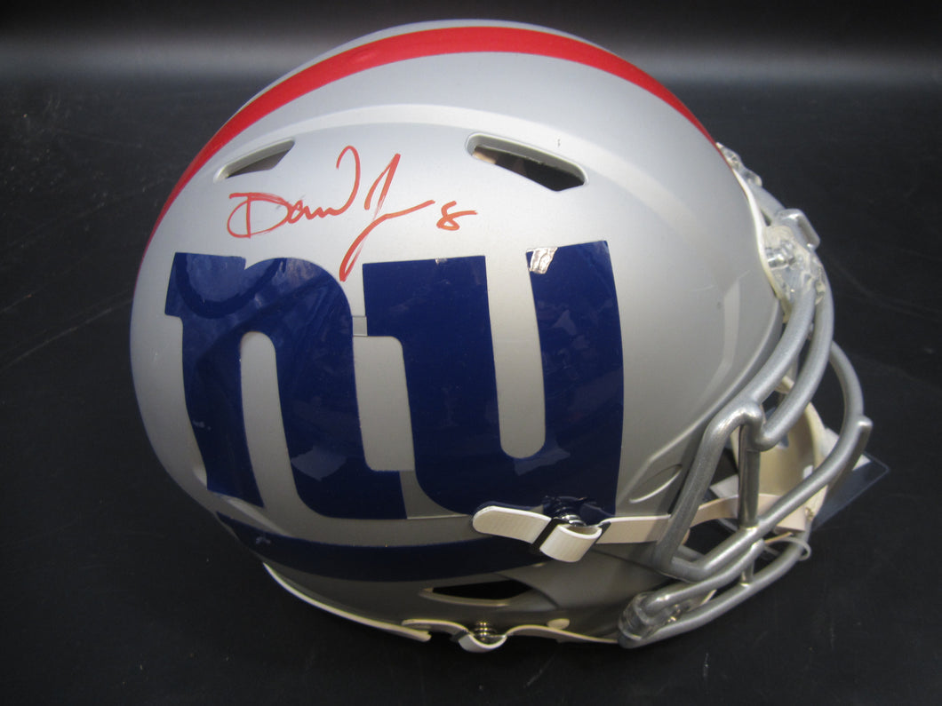 New York Giants Daniel Jones Signed Full-Size Authentic AMP Alternate Speed Helmet with FANATICS Authentic COA