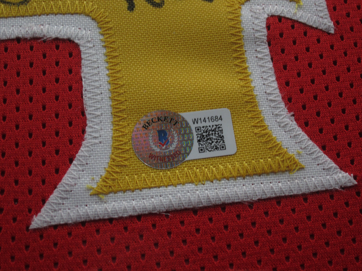 Atlanta Hawks Spud Webb Hand Signed Autographed Custom Red Jersey Framed & Matted with BECKETT COA