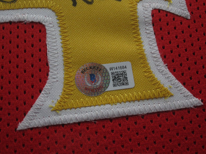 Atlanta Hawks Spud Webb Hand Signed Autographed Custom Red Jersey Framed & Matted with BECKETT COA