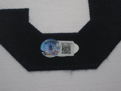 Tampa Bay Rays Wander Franco Hand Signed Autographed Custom White Jersey Framed & Matted with BECKETT COA
