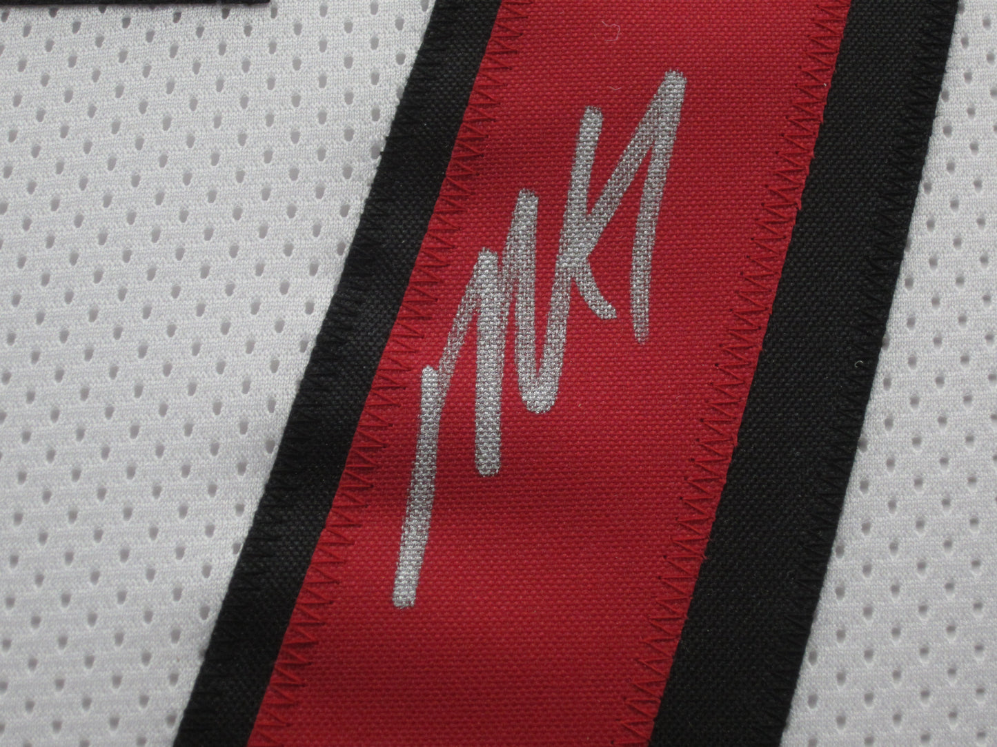 Atlanta Falcons Michael Vick Hand Signed Autographed Custom White Career Achievements Stat Jersey Framed with Matting Includes Beckett COA