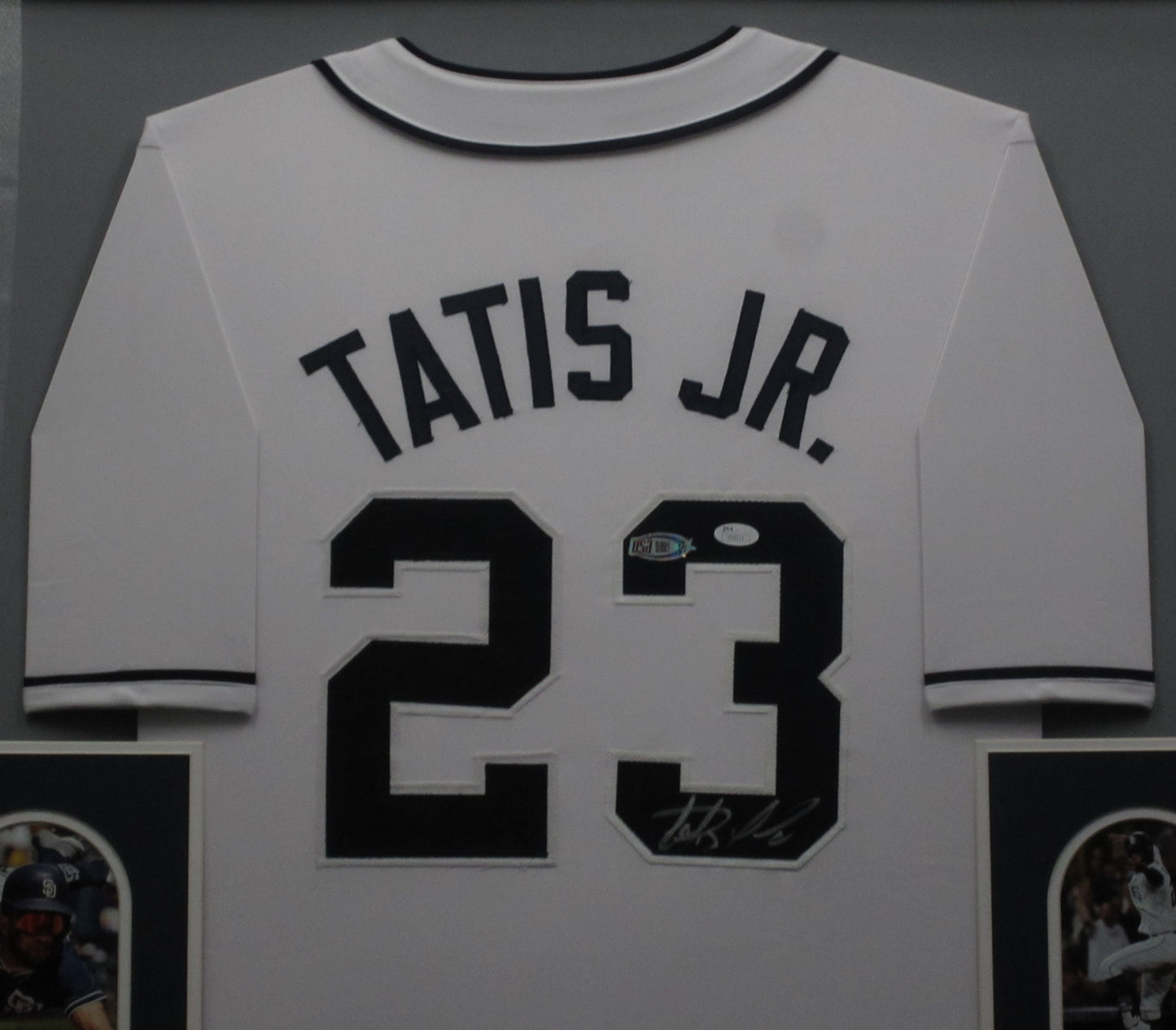 San Diego Padres Fernando Tatis Jr. Hand Signed Autographed Custom White Jersey Framed & Matted with JSA COA