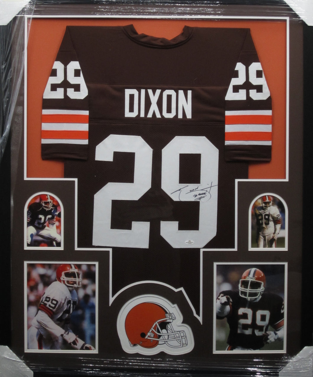 Cleveland Browns Hanford Dixon Signed Jersey Framed & Matted with COA