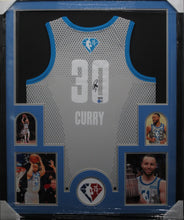 Load image into Gallery viewer, Golden State Warriors Stephen Curry Signed All-Star Jersey Framed &amp; Matted with BECKETT COA &amp; Player COA