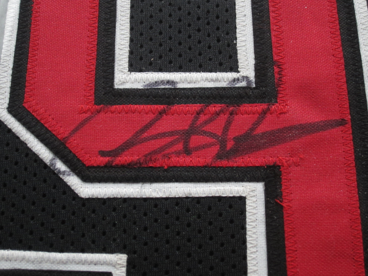 Chicago Bulls Dennis Rodman Hand Signed Autographed Custom Black Jersey Framed & Matted with JSA COA