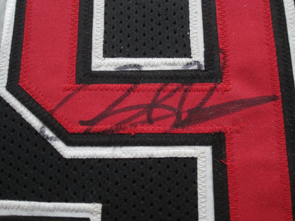 Chicago Bulls Dennis Rodman Hand Signed Autographed Custom Black Jersey Framed & Matted with JSA COA