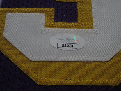 Los Angeles Lakers Shaquille O'Neal Hand Signed Autographed Custom Purple Jersey Framed & Matted with JSA COA