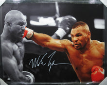 Load image into Gallery viewer, Large Framed Mike Tyson SIGNED Canvas JSA COA