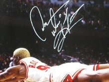Load image into Gallery viewer, Chicago Bulls Dennis Rodman Signed Large Canvas Framed &amp; Matted with JSA COA