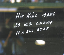 Load image into Gallery viewer, Cincinnati Reds Pete Rose Signed Panoramic Photo with Hit King, 4256, 3X W.S. Champ, &amp; 17X All Star Inscriptions Framed &amp; Matted with PSA COA