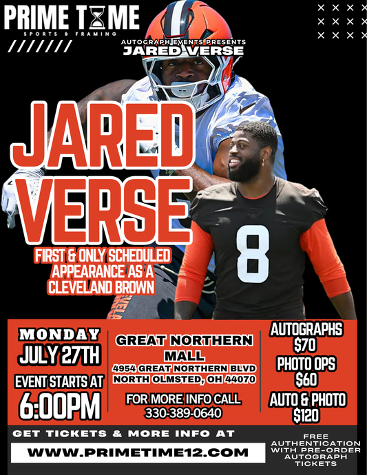 Jared Verse Pre-Sale COMBO GET ANY 1 ITEM SIGNED & PHOTO OP