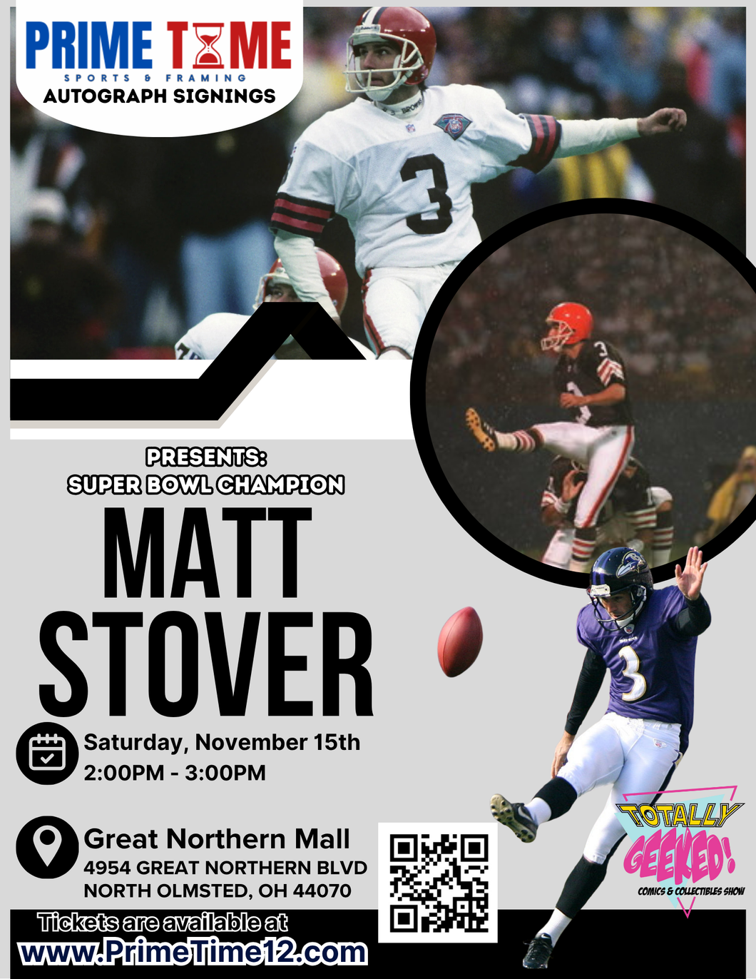 Matt Stover Pre-Sale LIMITED COMBO GET ANY 1 ITEM SIGNED & PHOTO OP